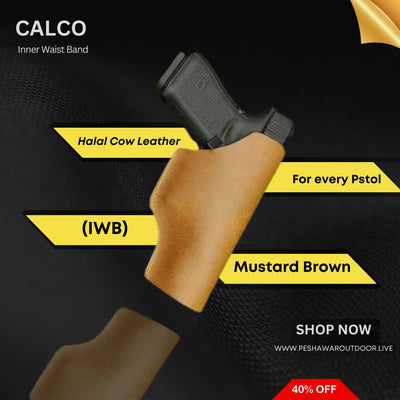 CALCO Inner Waist PU Leather Pouch