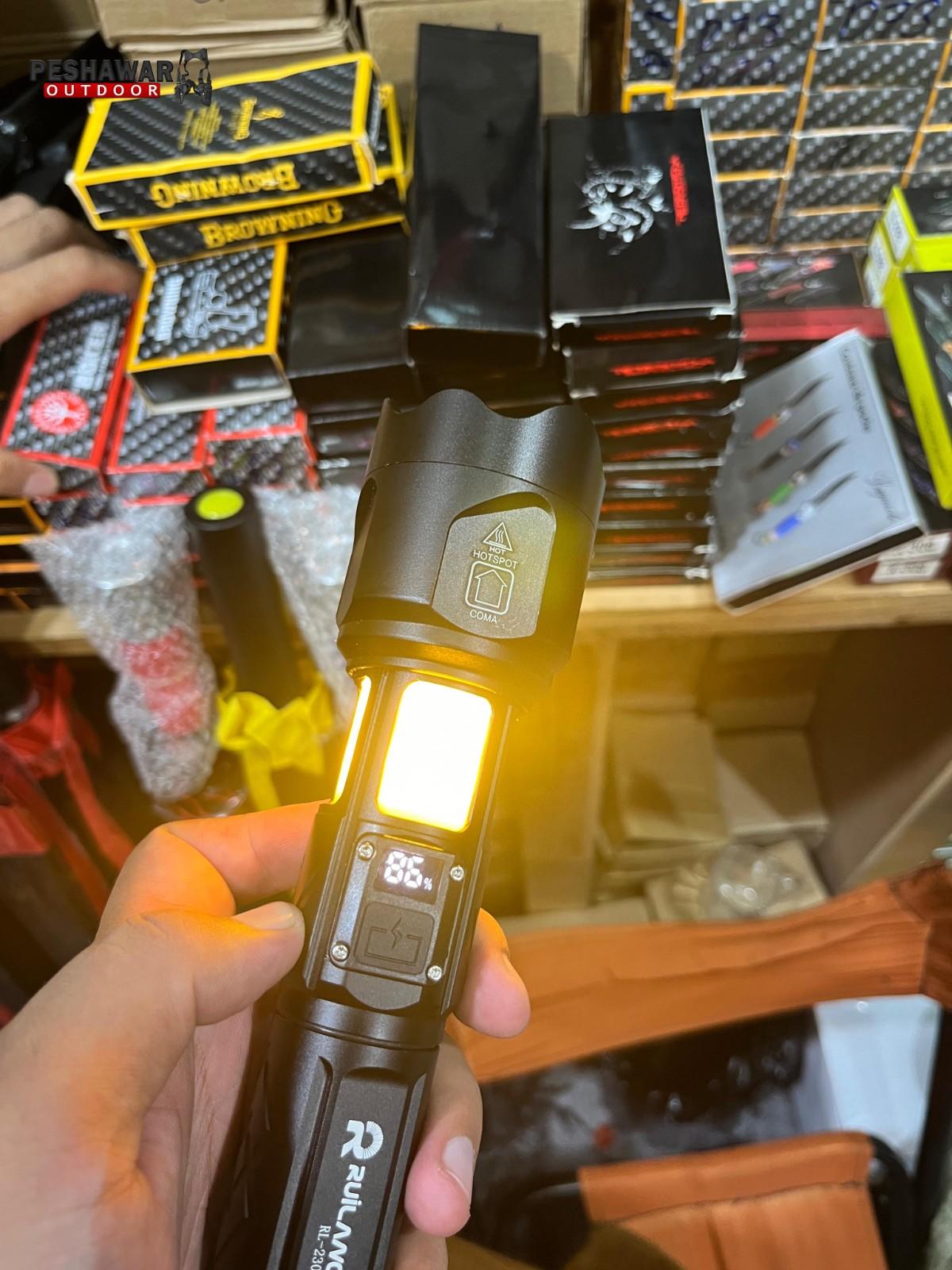 Ruilang Water-Resistant Multifunctional Imported Torch (1KM+ Range)