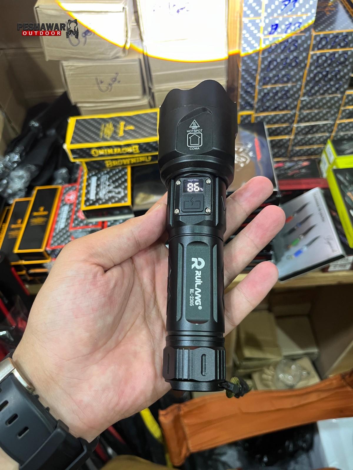 Ruilang Water-Resistant Multifunctional Imported Torch (1KM+ Range)